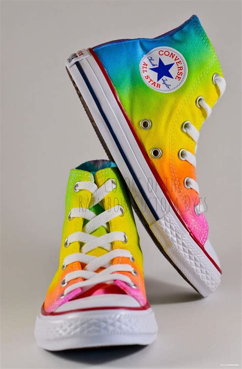 rainbow converse high tops.